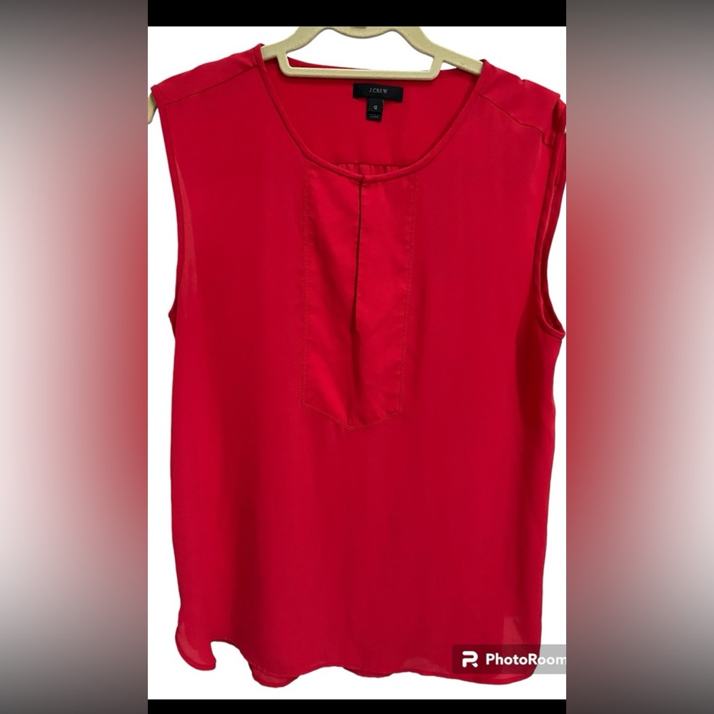 J crew sleeveless size 12 sleeveless blouse